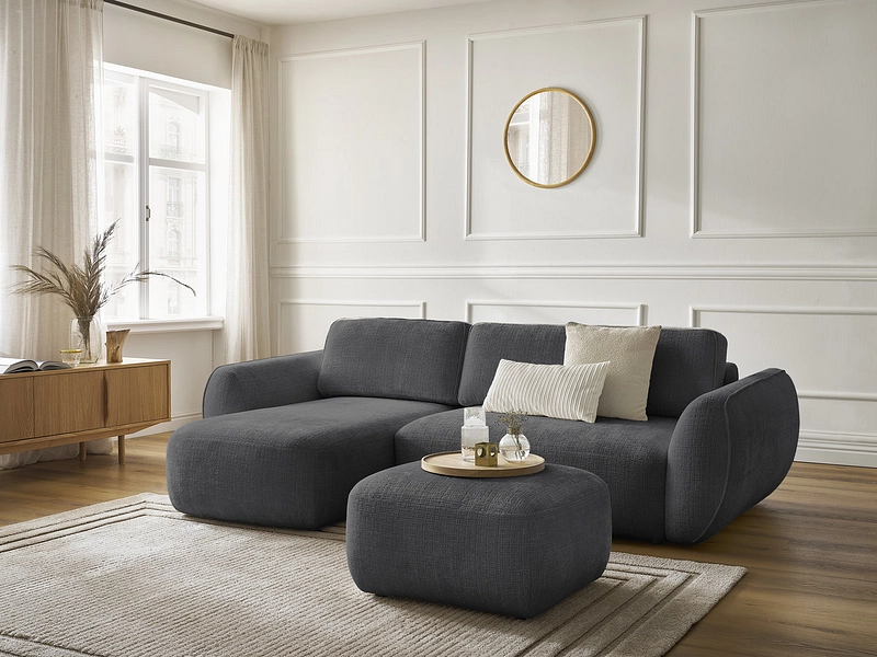 Ecksofa mit Hocker BOBOCHIC DENISE Ecksofa mit Hocker BOBOCHIC DENISE