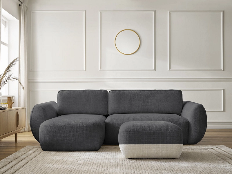 Ecksofa mit Hocker BOBOCHIC DENISE Ecksofa mit Hocker BOBOCHIC DENISE