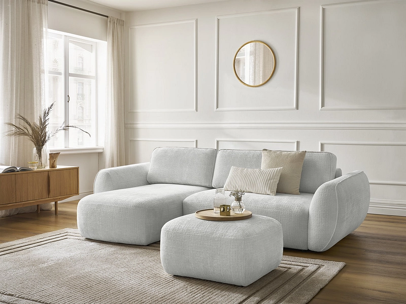 Ecksofa mit Hocker BOBOCHIC DENISE