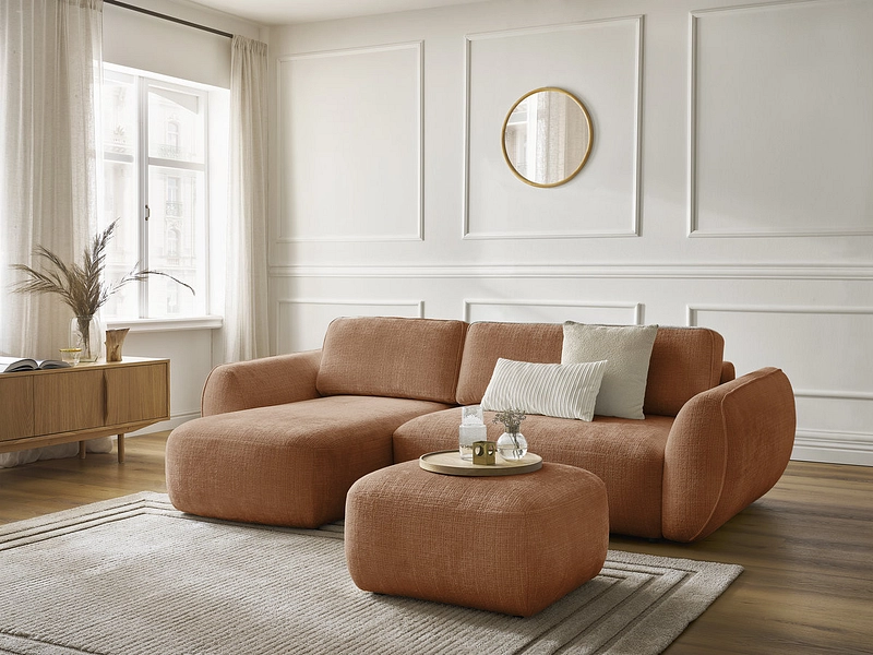 Ecksofa mit Hocker BOBOCHIC DENISE Ecksofa mit Hocker BOBOCHIC DENISE