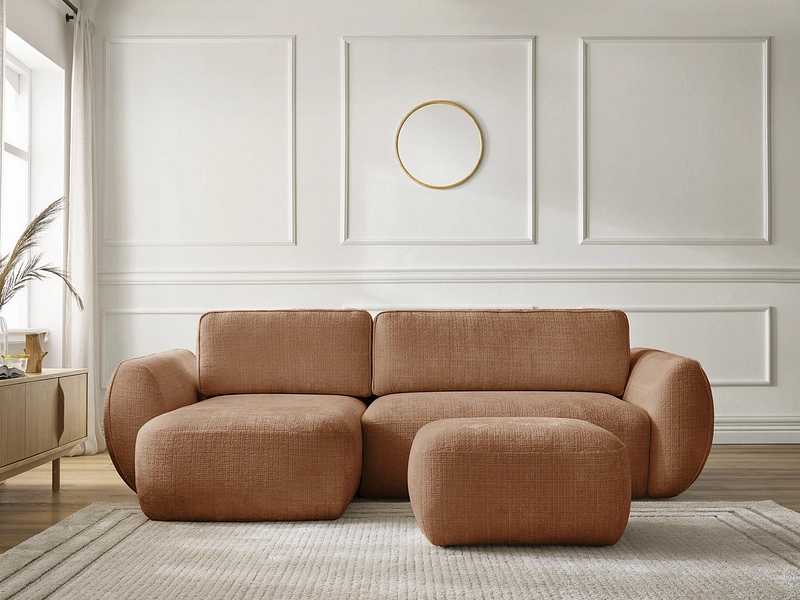 Ecksofa mit Hocker BOBOCHIC DENISE Ecksofa mit Hocker BOBOCHIC DENISE