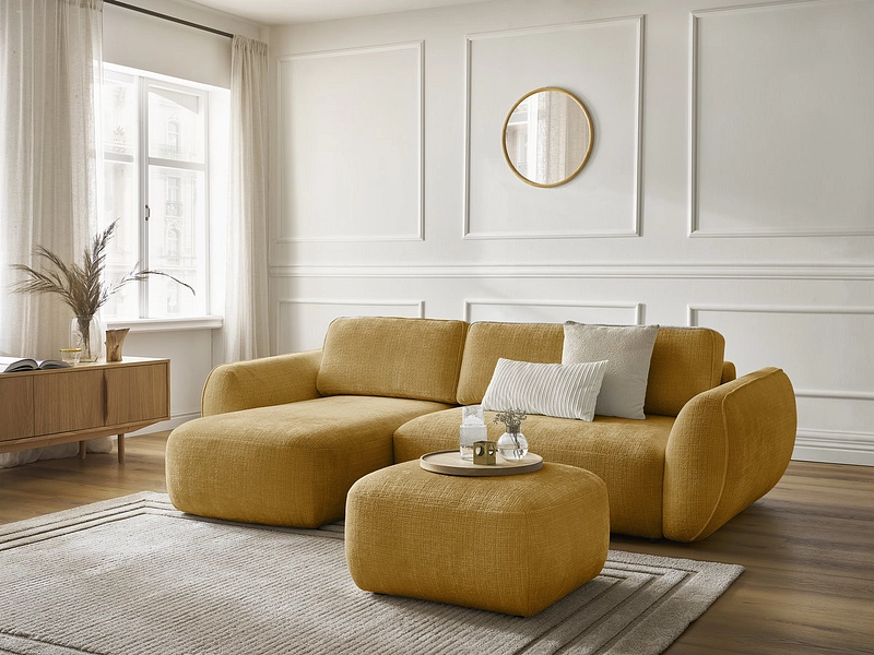 Ecksofa mit Hocker BOBOCHIC DENISE Ecksofa mit Hocker BOBOCHIC DENISE
