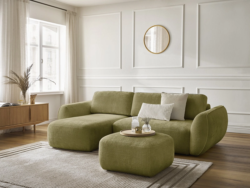 Ecksofa mit Hocker BOBOCHIC DENISE Ecksofa mit Hocker BOBOCHIC DENISE