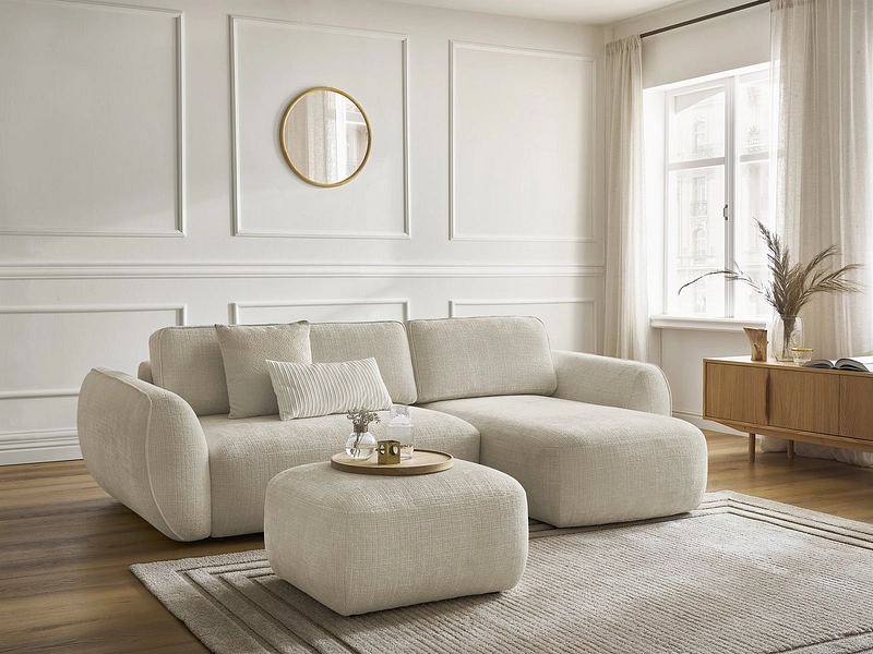 Ecksofa mit Hocker BOBOCHIC DENISE