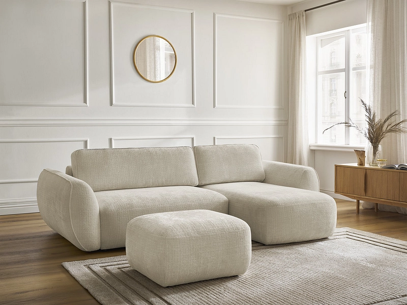 Ecksofa mit Hocker BOBOCHIC DENISE