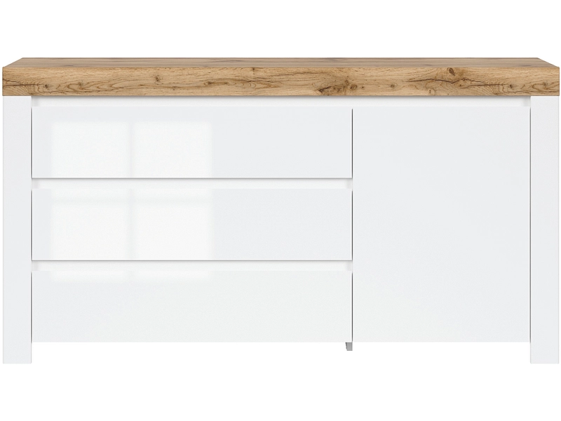 Kommode HOLTEN 1 Tür 3 Schubladen Kommode HOLTEN 1 Tür 3 Schubladen