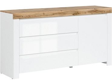 Kommode HOLTEN 1 Tür 3 Schubladen