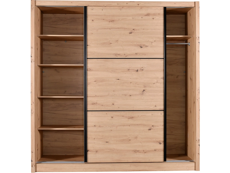 Armoire portes coulissantes NAVARA chêne artisan Armoire portes coulissantes NAVARA chêne artisan