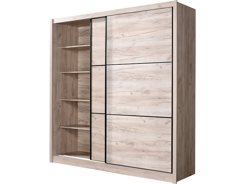 Armoire portes coulissantes NAVARA chêne Armoire portes coulissantes NAVARA chêne