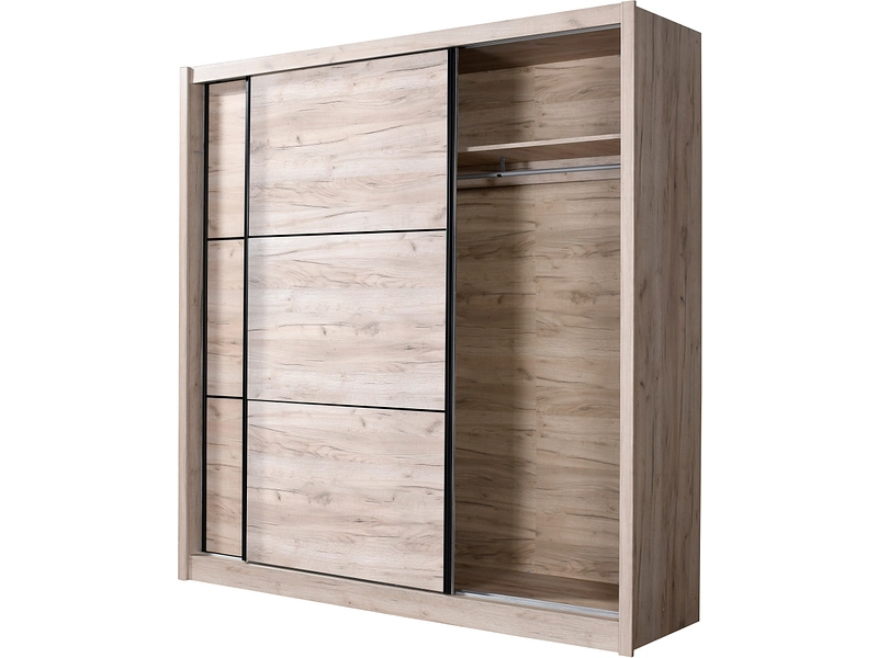 Armoire portes coulissantes NAVARA chêne Armoire portes coulissantes NAVARA chêne