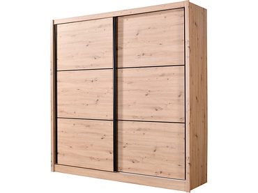 Armoire portes coulissantes NAVARA chêne artisan