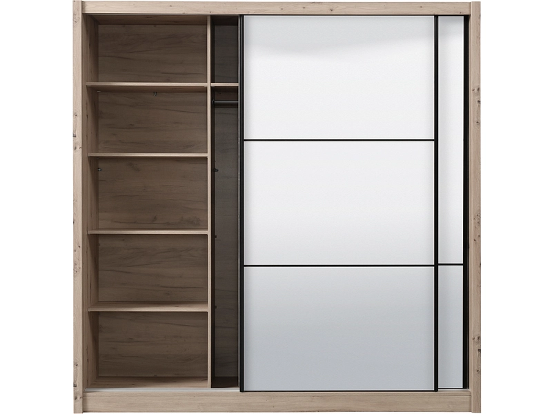 Schwebetürenschrank NAVARA eiche Schwebetürenschrank NAVARA eiche
