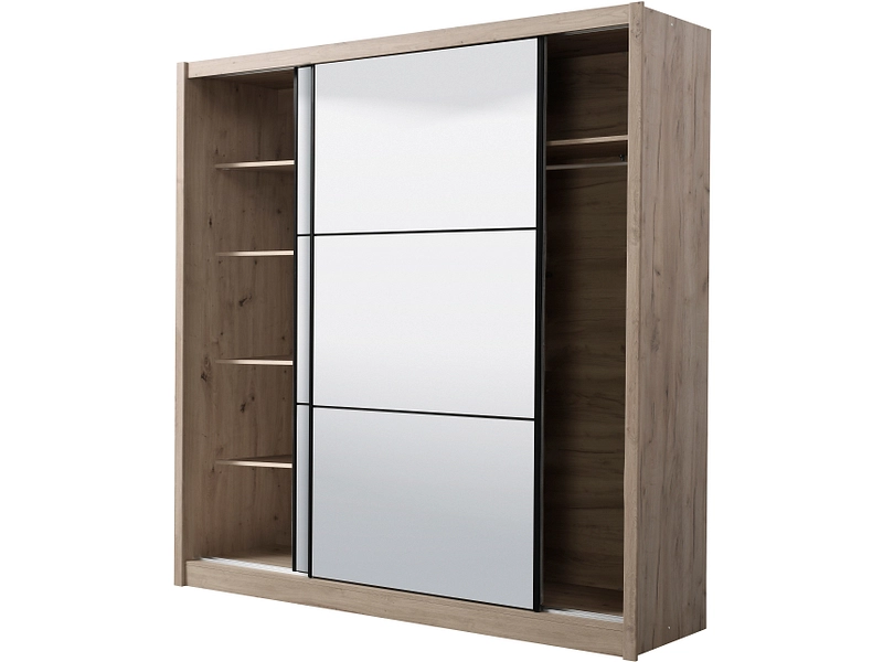 Schwebetürenschrank NAVARA eiche Schwebetürenschrank NAVARA eiche