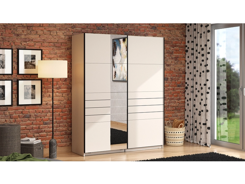 Armoire portes coulissantes JASPER cashmere Armoire portes coulissantes JASPER cashmere