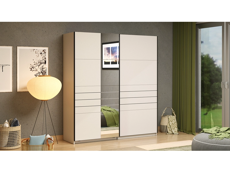 Armoire portes coulissantes JASPER cashmere Armoire portes coulissantes JASPER cashmere