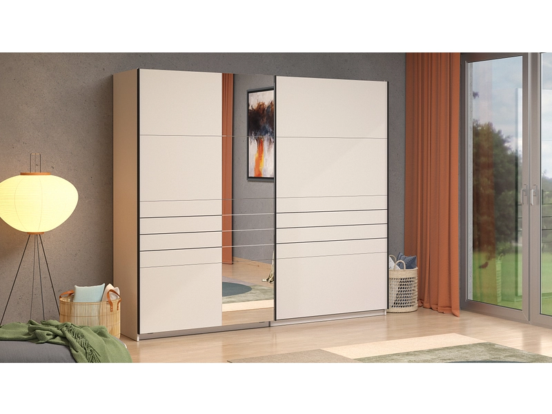 Armoire portes coulissantes JASPER cashmere Armoire portes coulissantes JASPER cashmere