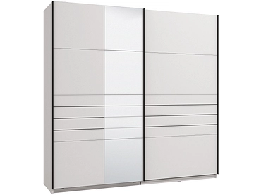 Armoire portes coulissantes JASPER blanc