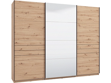 Armoire portes coulissantes JASPER chêne artisan