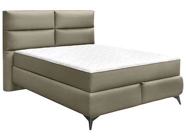 Boxspringbett EDEN taupe
