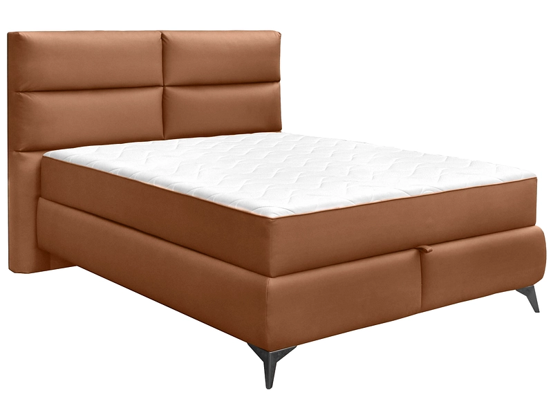 Boxspringbett EDEN cognacfarben Boxspringbett EDEN cognacfarben