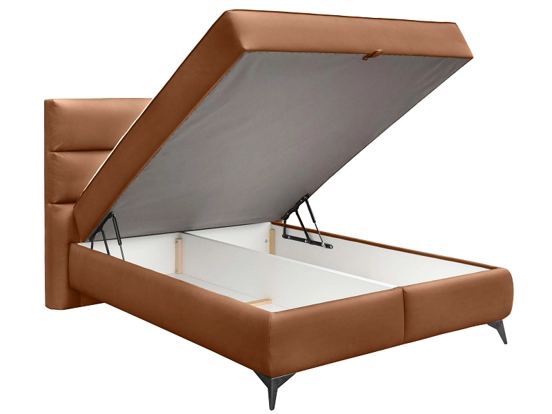 Boxspringbett EDEN cognacfarben Boxspringbett EDEN cognacfarben