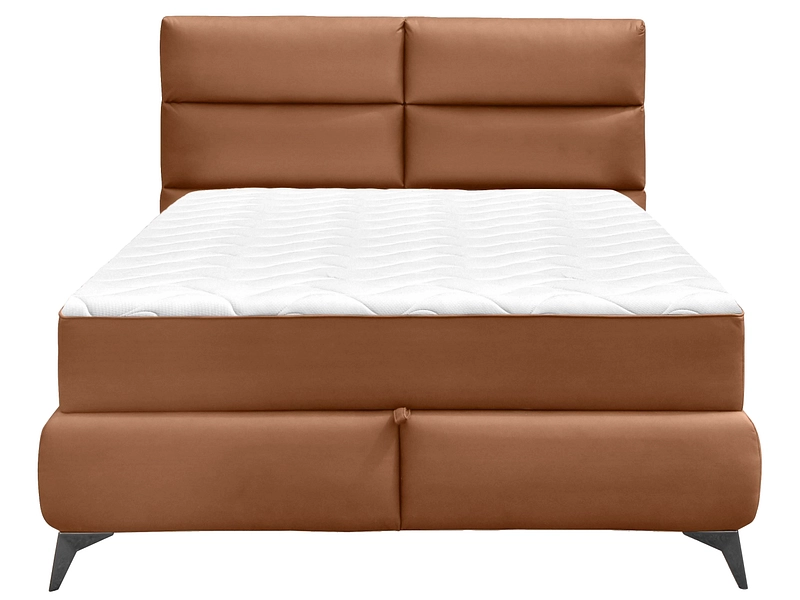 Boxspringbett EDEN cognacfarben Boxspringbett EDEN cognacfarben