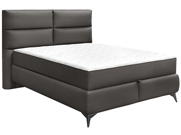 Boxspringbett EDEN dunkelgrau