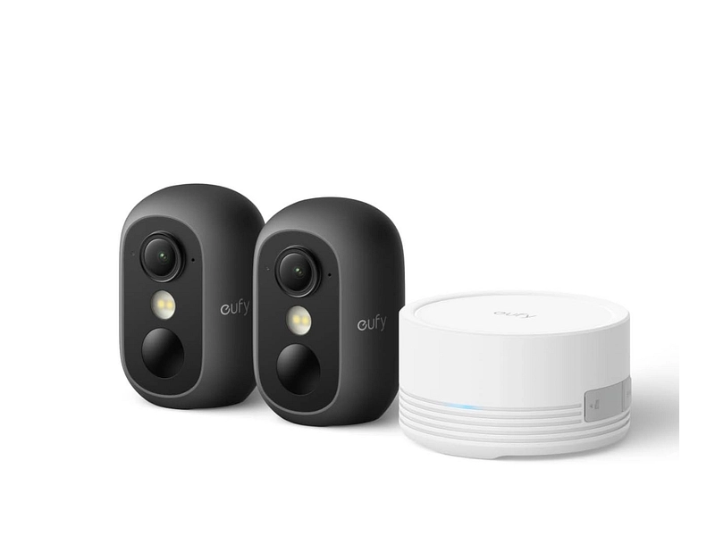 eufy Cam C35 2-Cam Kit, inkl. Homebase Mini, Schwarz