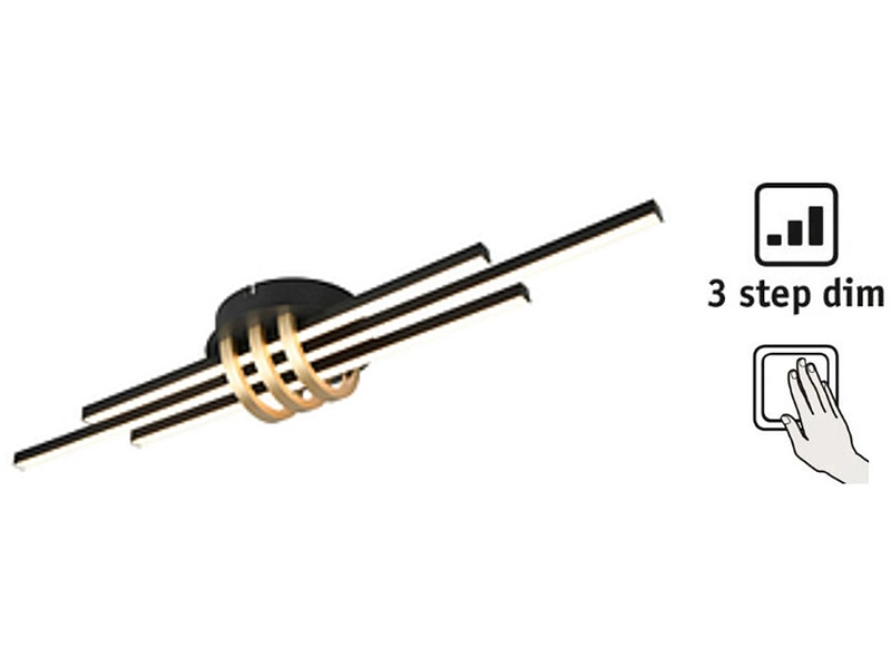 Deckenlampe LED CINTO variable Intensität 10.5cm 20W schwarz