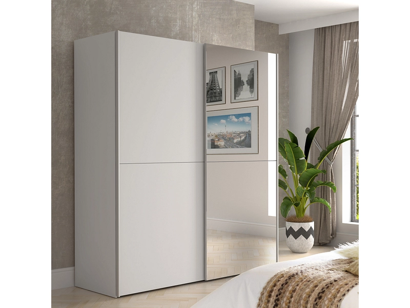 Armoire portes coulissantes GENEVE blanc Armoire portes coulissantes GENEVE blanc
