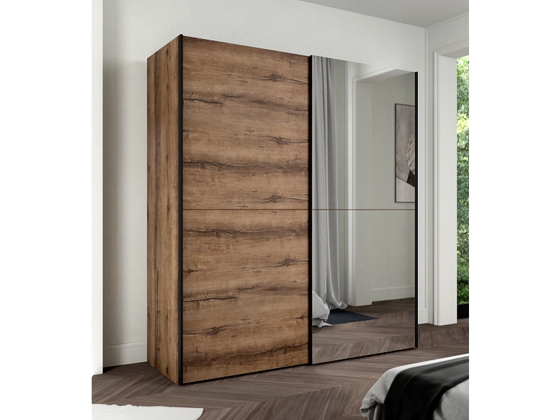 Armoire portes coulissantes GENEVE noyer Armoire portes coulissantes GENEVE noyer