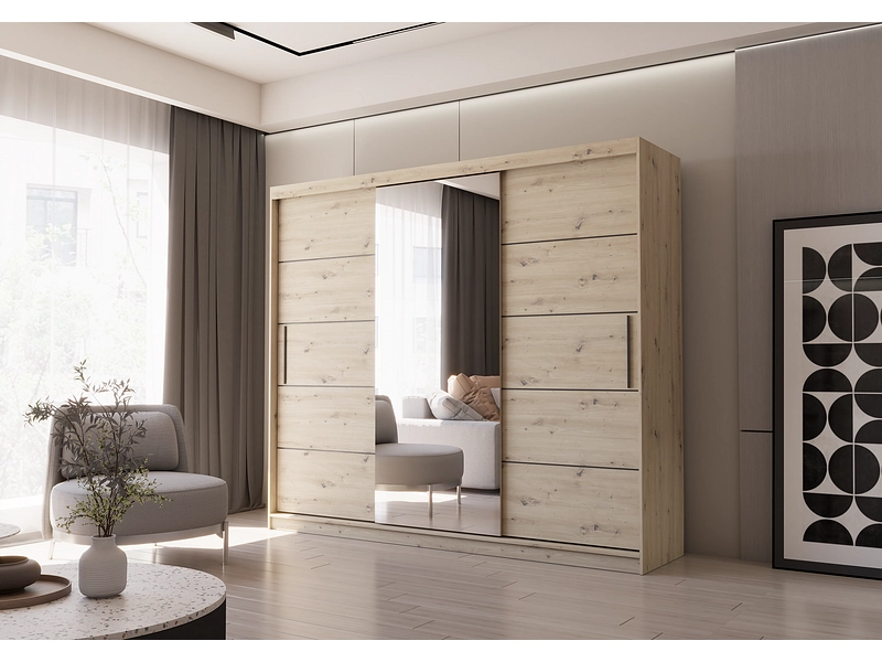 Schwebetürenschrank AVILA artisan eiche