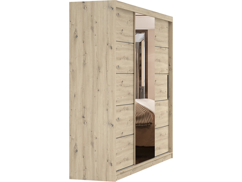 Schwebetürenschrank AVILA artisan eiche