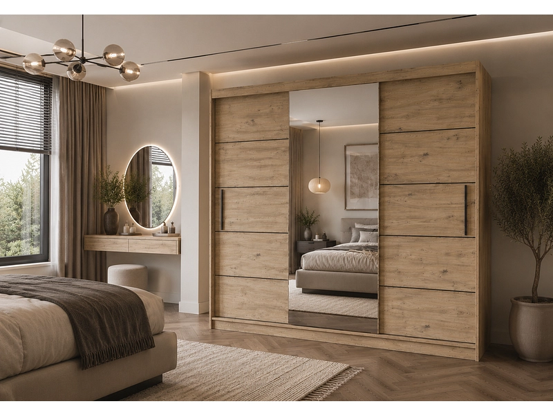 Schwebetürenschrank AVILA artisan eiche