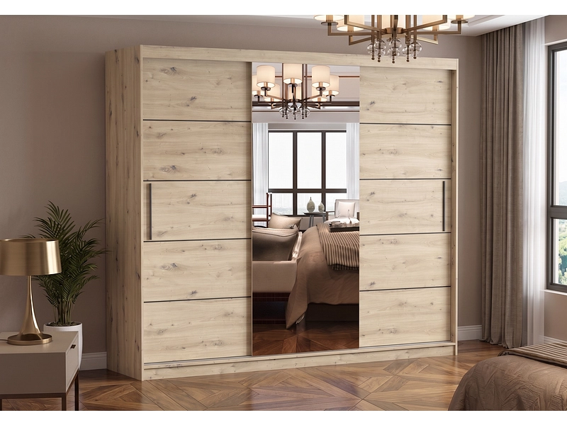 Schwebetürenschrank AVILA artisan eiche