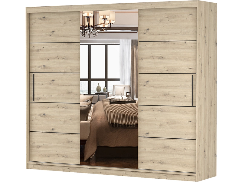 Schwebetürenschrank AVILA artisan eiche