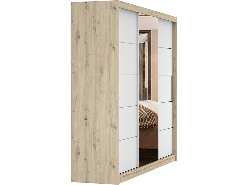 Schwebetürenschrank AVILA artisan eiche