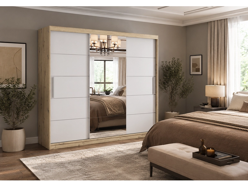 Schwebetürenschrank AVILA artisan eiche