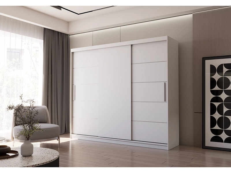 Schwebetürenschrank AVILA weiss