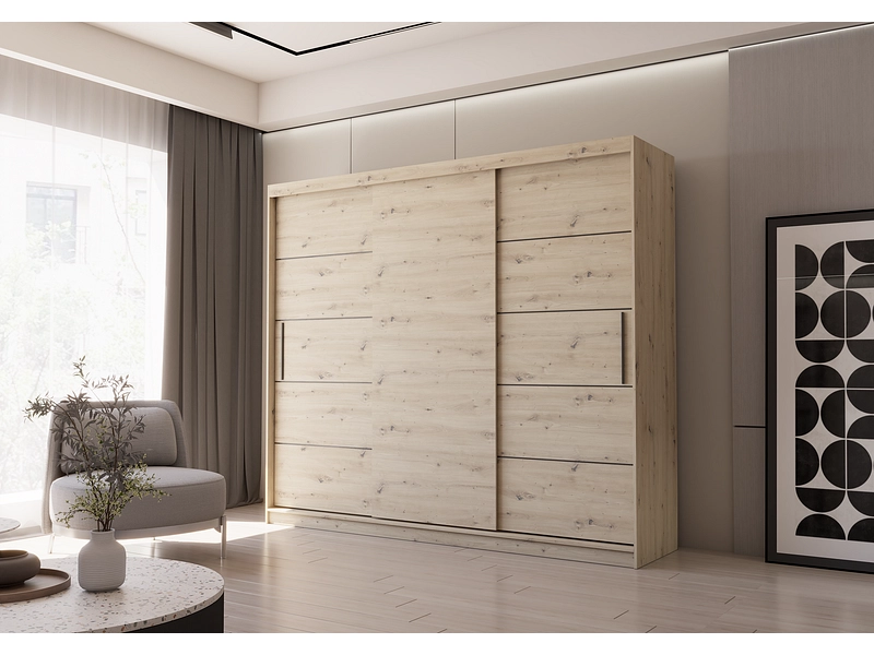Schwebetürenschrank AVILA artisan eiche
