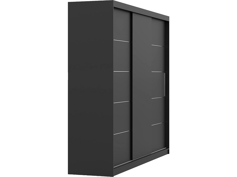 Schwebetürenschrank AVILA anthrazitschwarz