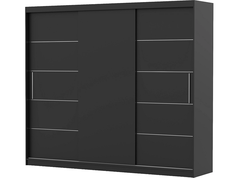 Schwebetürenschrank AVILA anthrazitschwarz