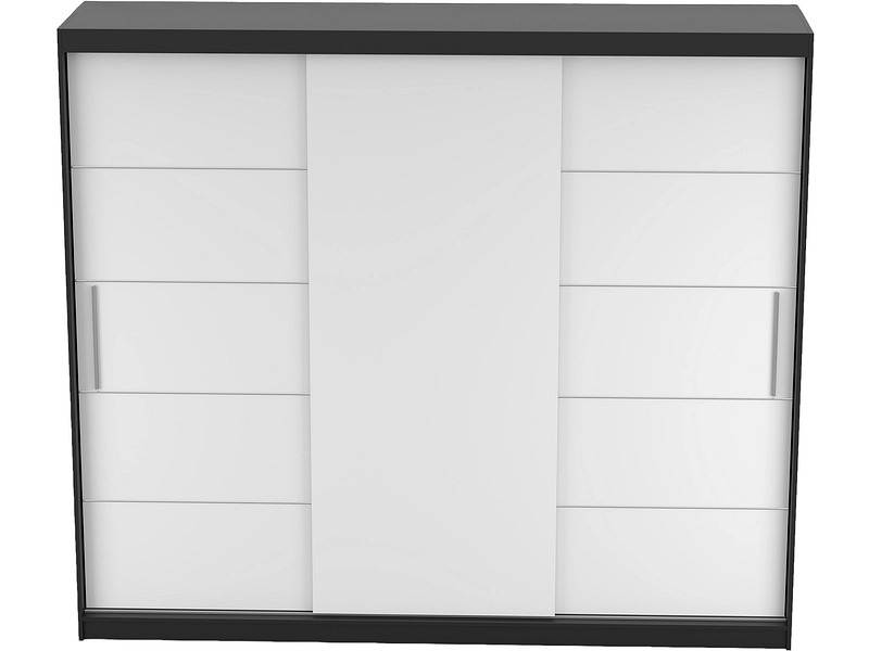 Schwebetürenschrank AVILA anthrazitschwarz