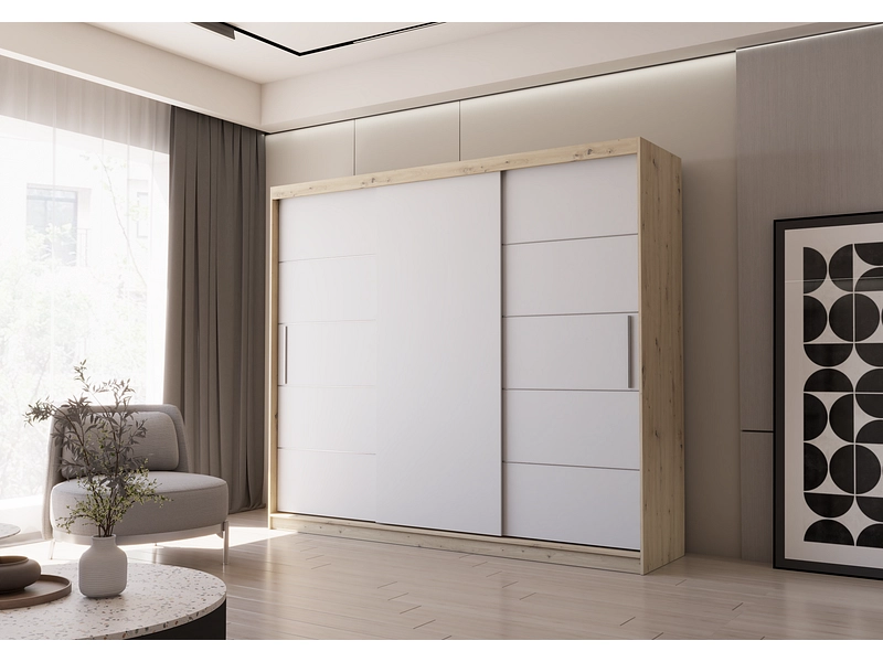 Schwebetürenschrank AVILA artisan eiche
