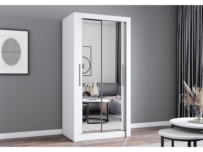 Schwebetürenschrank MILAN weiss