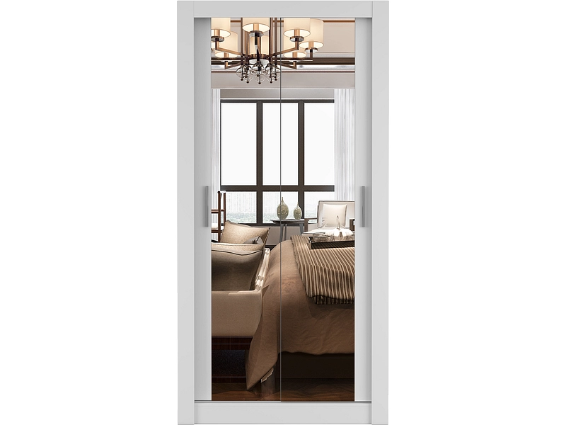 Schwebetürenschrank MILAN weiss