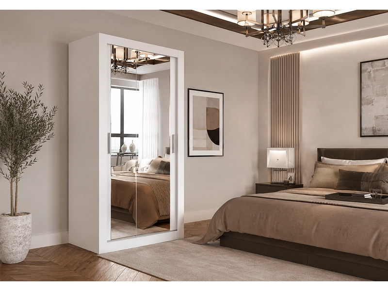 Schwebetürenschrank MILAN weiss