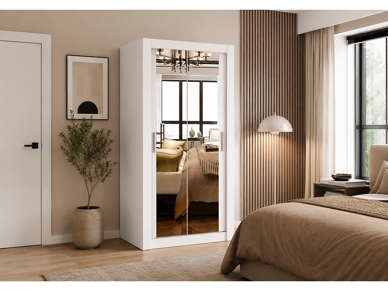 Schwebetürenschrank MILAN weiss