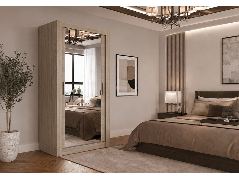 Schwebetürenschrank MILAN eiche