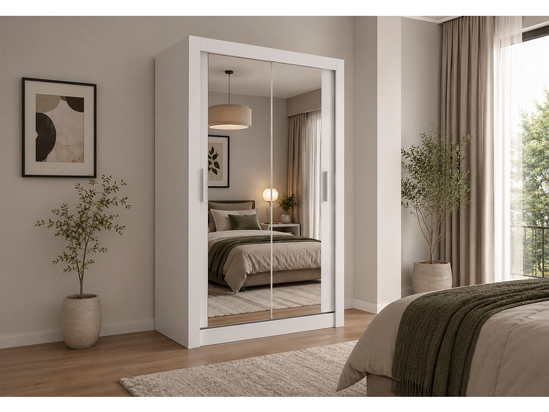 Schwebetürenschrank MILAN weiss